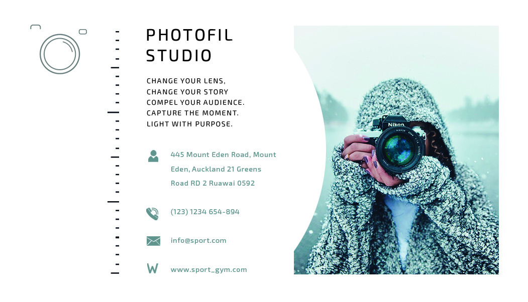 business card photographer